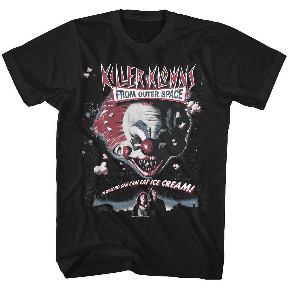 Killer Klowns From Outer Space Poster Black Adult T Shirt